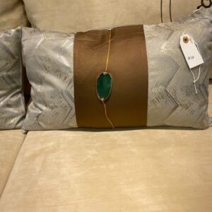 Brown gemstone pillow