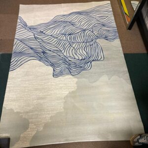 Blue Persian Petal Rug