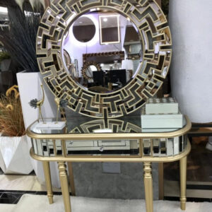 Aztec Sun Mirror and Console