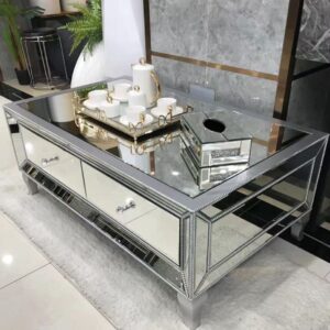 Silver Rectangle Coffee table