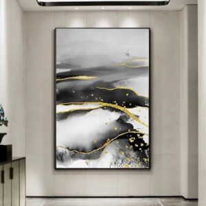 Black and White Gradient Painting