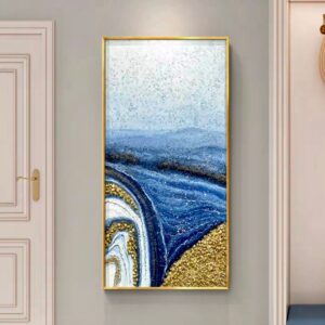 Blue Gradient Oil Painting