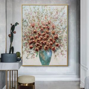 flower bloom vase painting