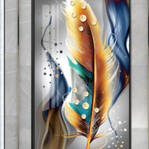 Feather Crystal Porcelain Painting