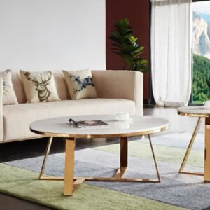 Cream With Gold Sofa